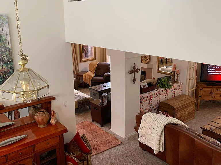 View from turn on staircase