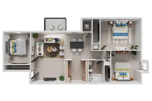 Floor plan 3 Bedroom