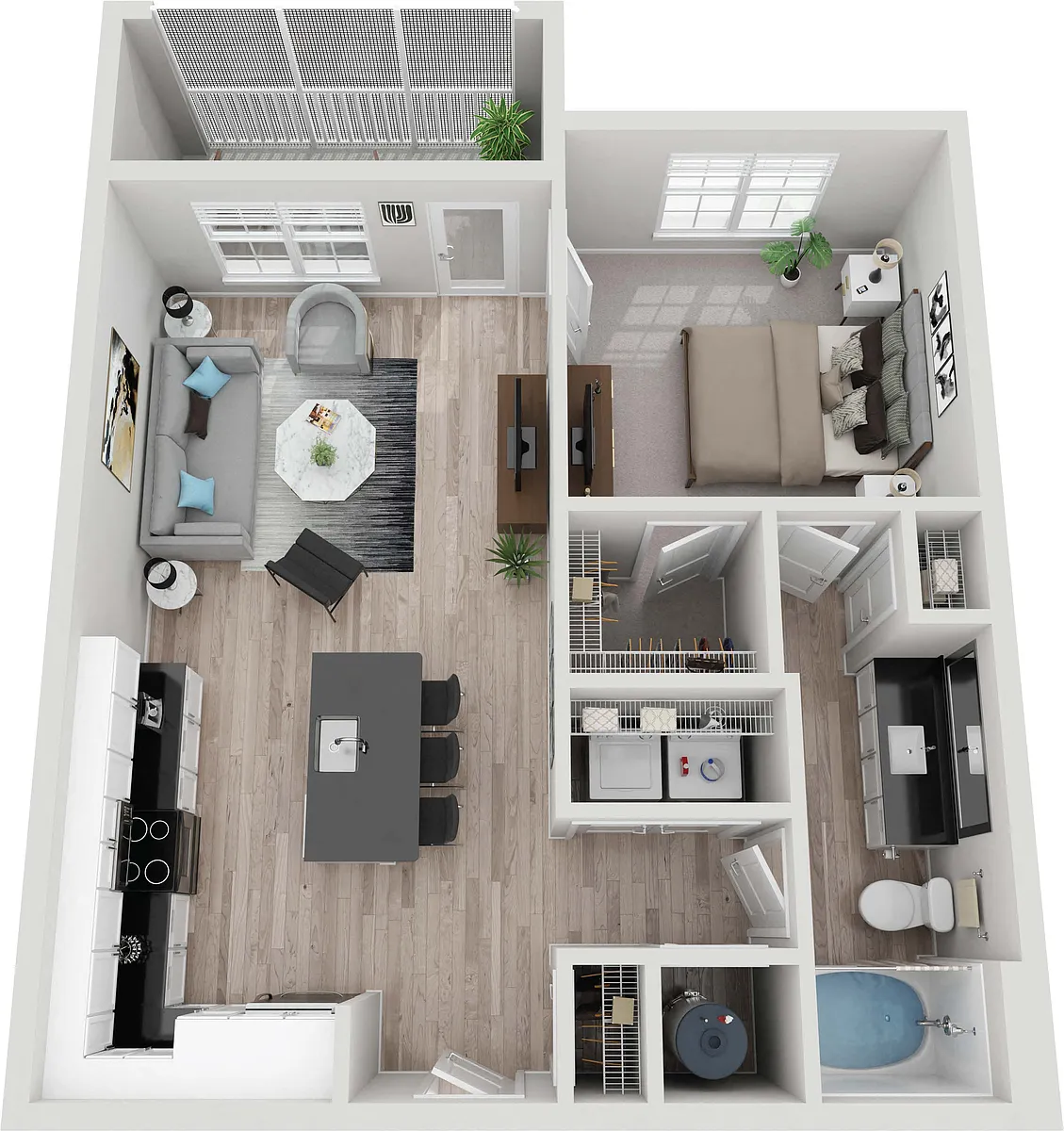 Floor plan A1B