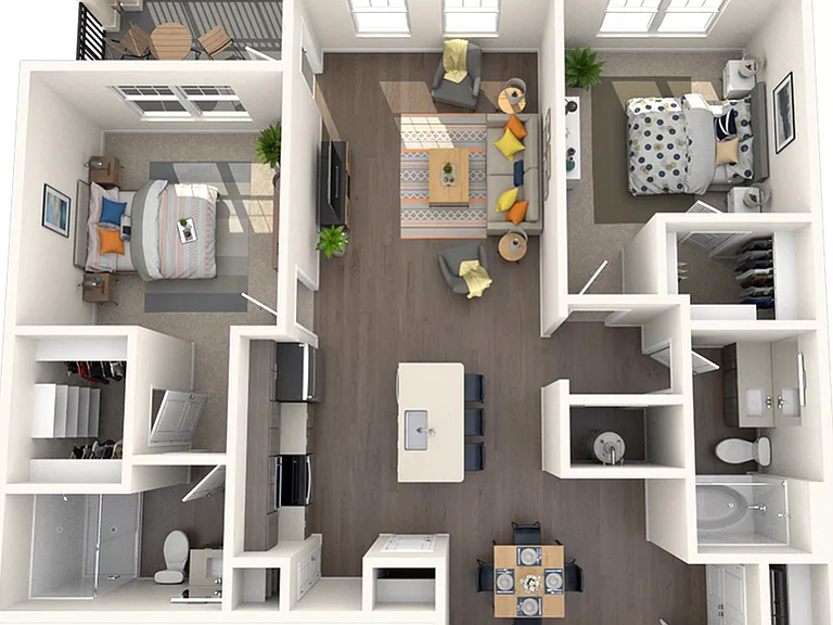 2 Bedroom | 2 Bath | 1135 SF 2 Bedroom | 2 Bath | 1135 SF