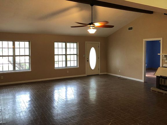 Living Room with Vaulted Ceiling