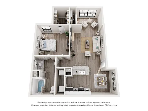 Floor plan Pecan - A2B