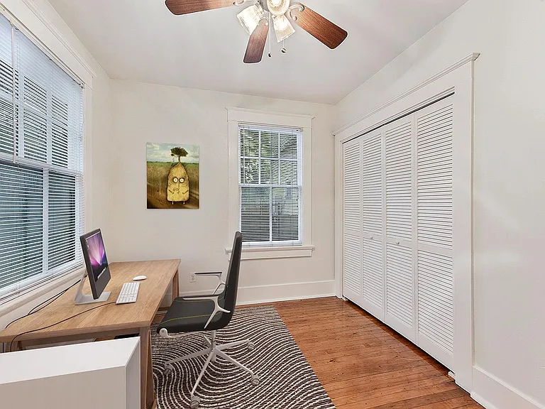 "Bonus room" often used as an office. Full sized washer and dryer are in the closet and are included. No furniture included.