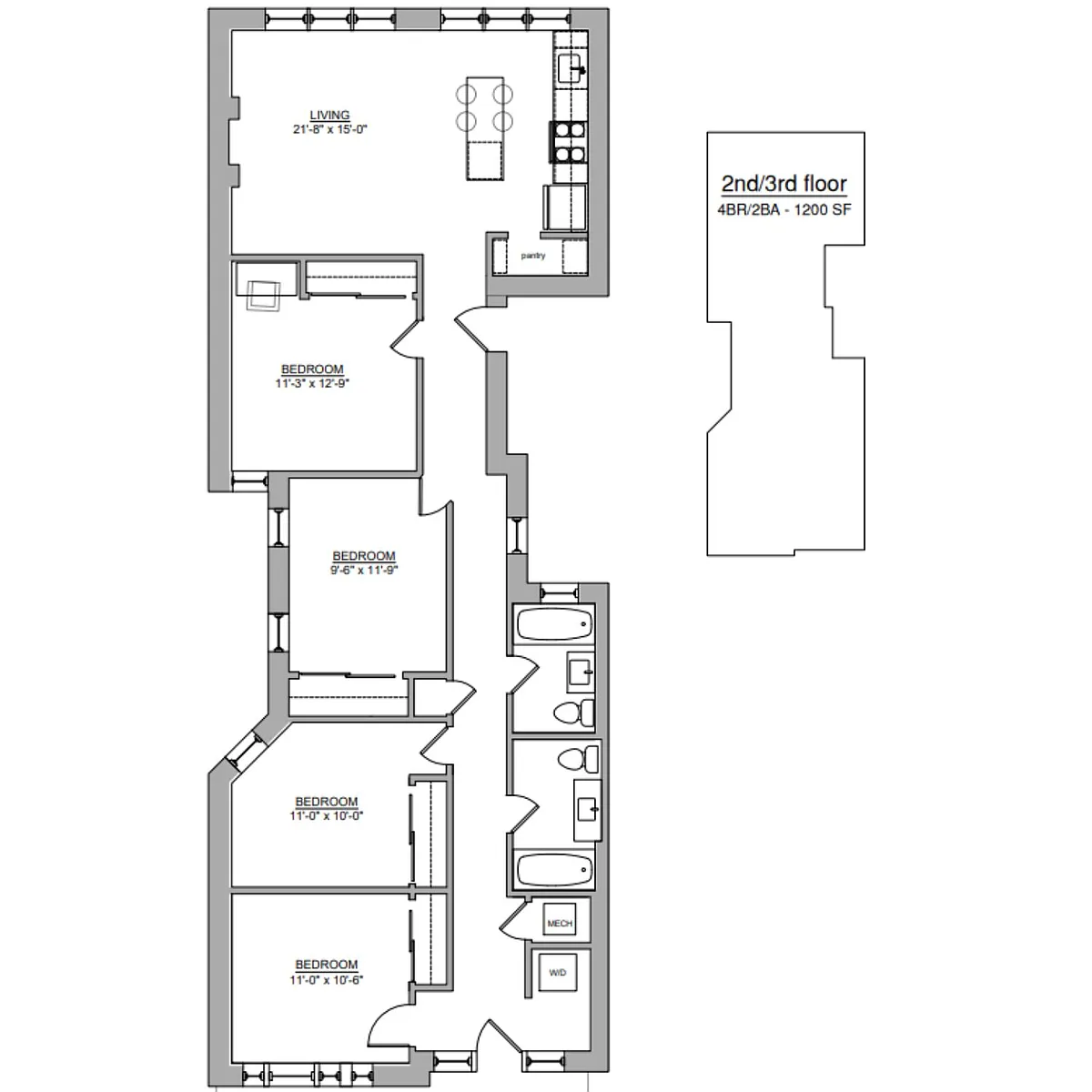 Floor Plan - 1323 E. 57th St