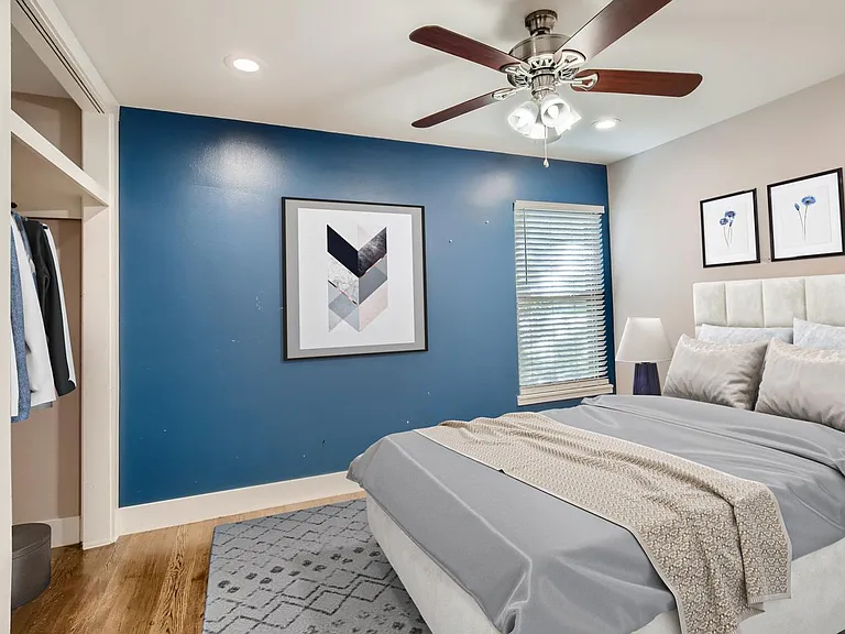 Bedroom 4. This image shows a virtually furnished space. Bedrooms come unfurnished.
