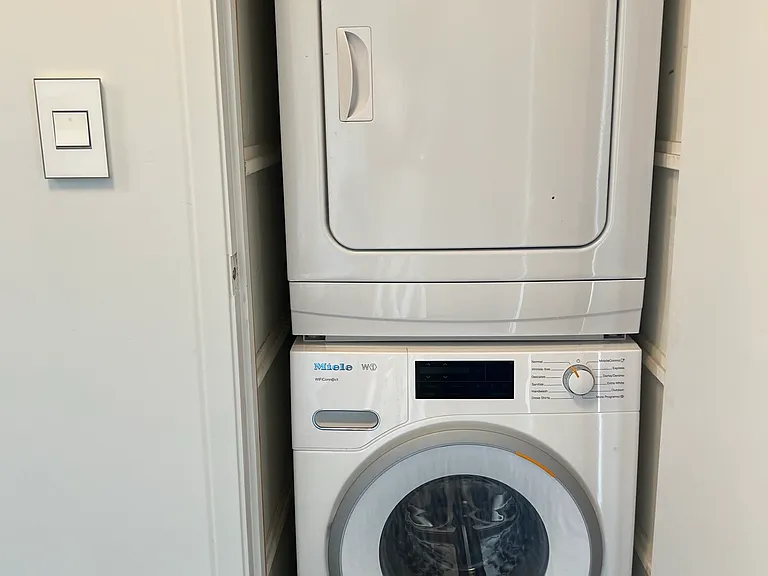 Washer and Dryer behind door