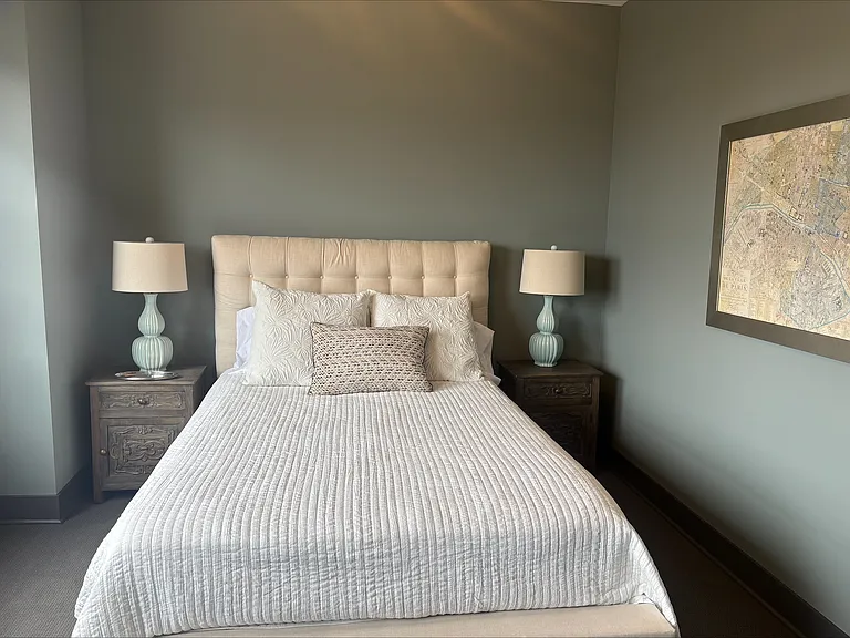 Guest bedroom with walk in closet