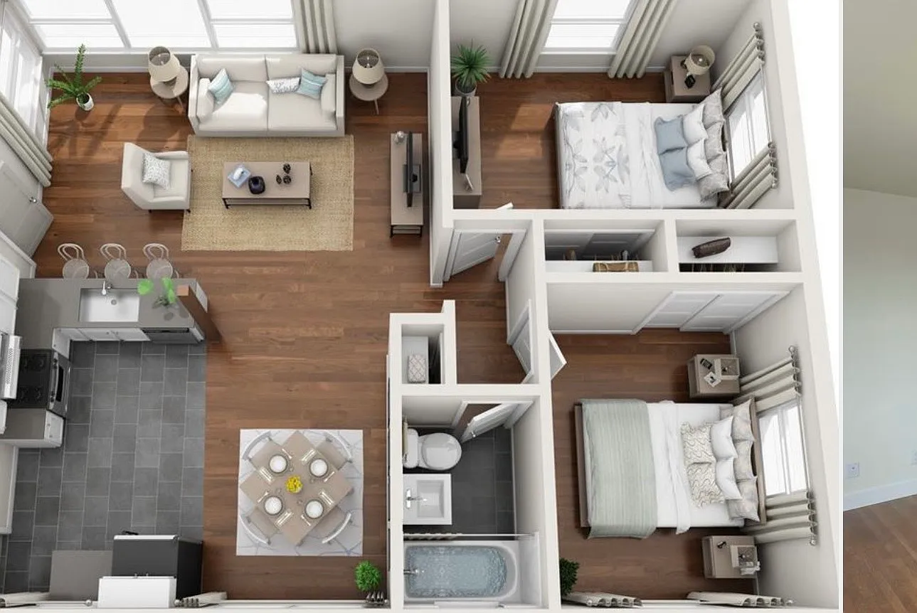 2 bed, 1000 sqft, $3,100 — Photo 2
