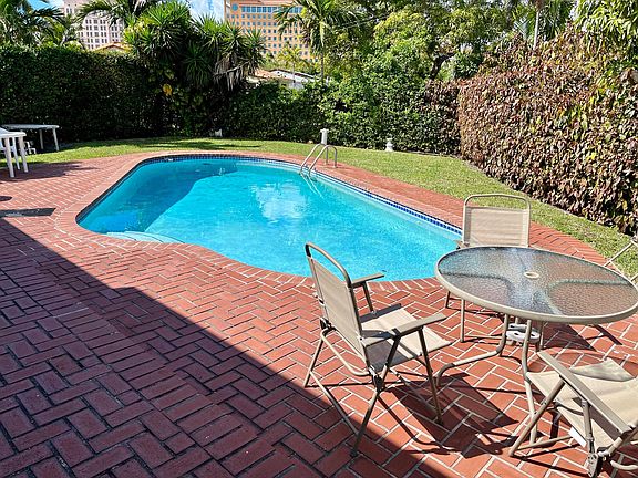 Pool and backyard