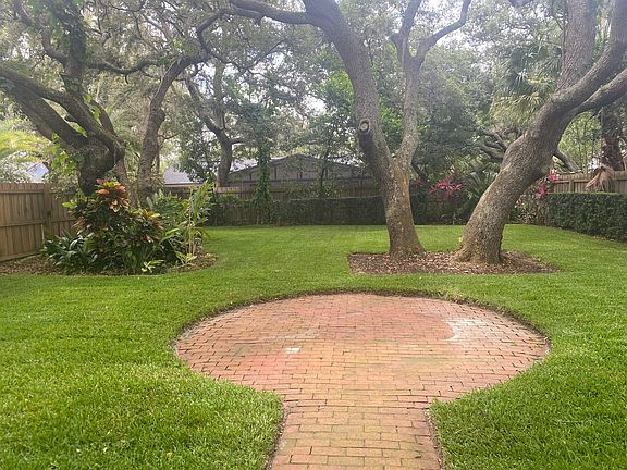 backyard seating area