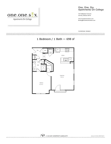 Floor plan U6: Orange