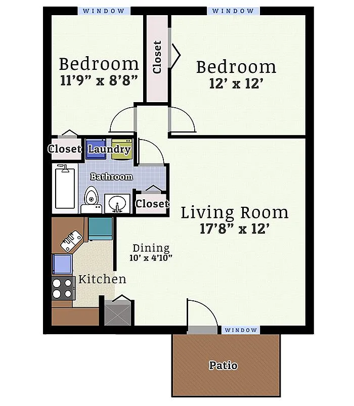Floor plan 2 Bedroom