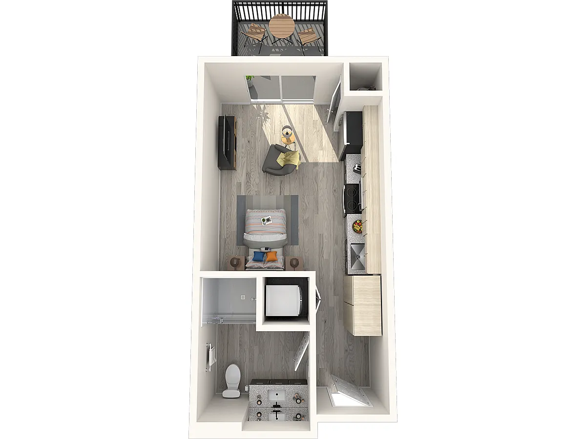 Floor plan A2 - Studio