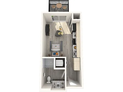 Floor plan A2 - Studio