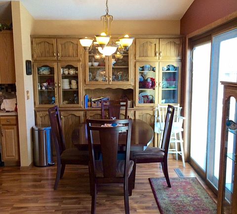 Dining Room with Patio Doors