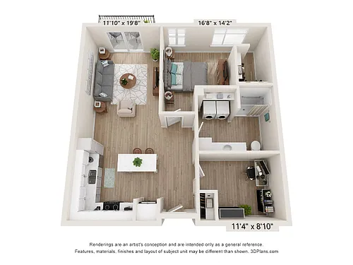 Floor plan Olympia + Den