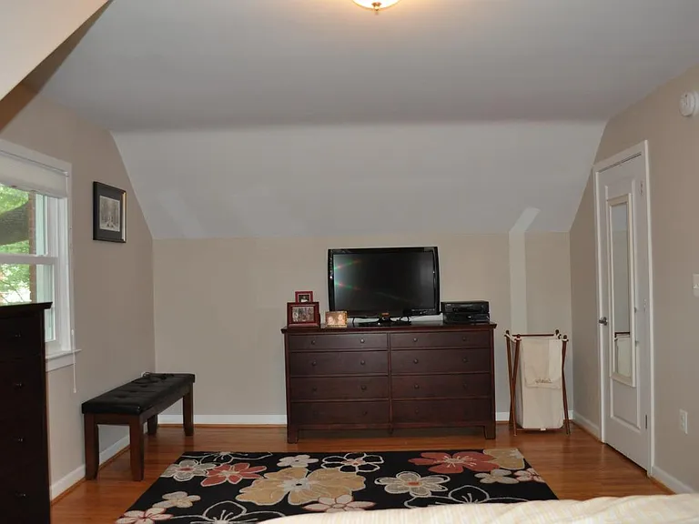 Upstairs bedroom with walk-in closet
