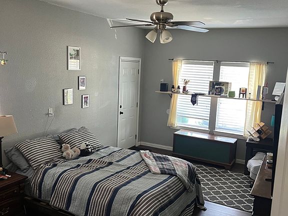 Master bedroom with separate entrance and attached bathroom