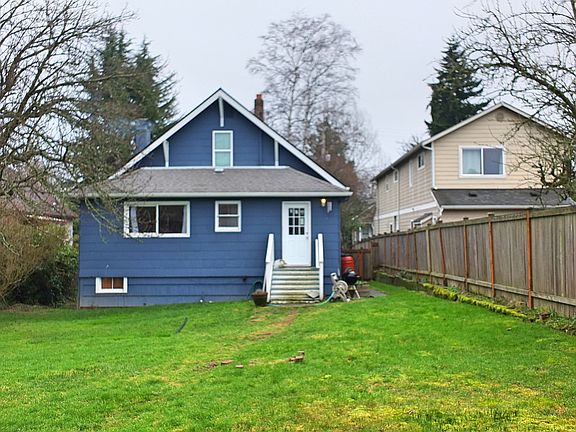 Expansive fenced backyard