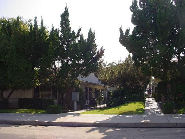 yard fenced between our 2 bldgs