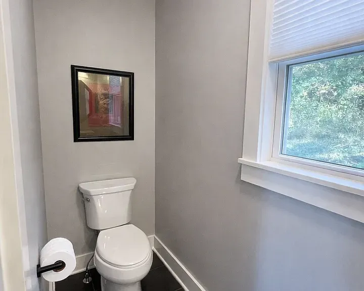 Second level half bath