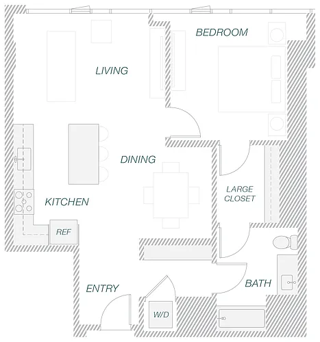 Floor plan 1-6B