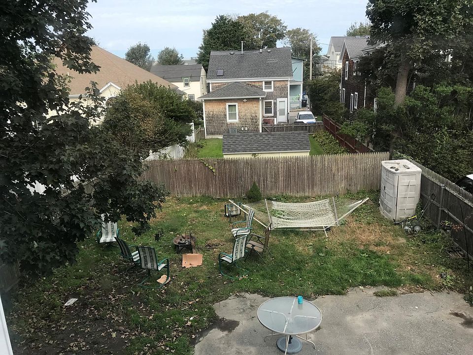 fenced yard