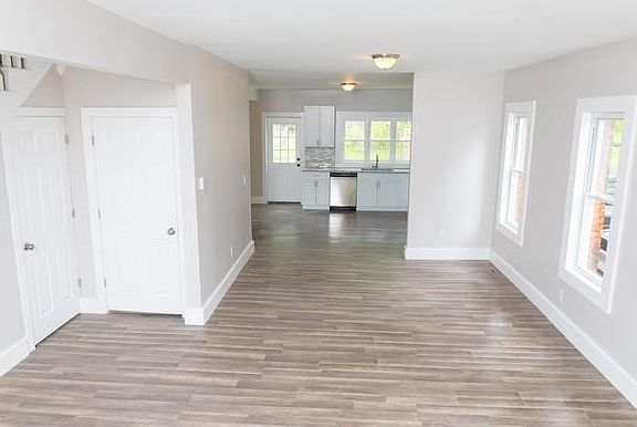 Living room and dining room open to the kitchen