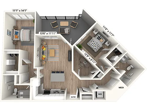 Floor plan BD-2-Scheme II
