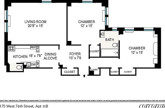2nd image of 175 W 76th St APT 11B