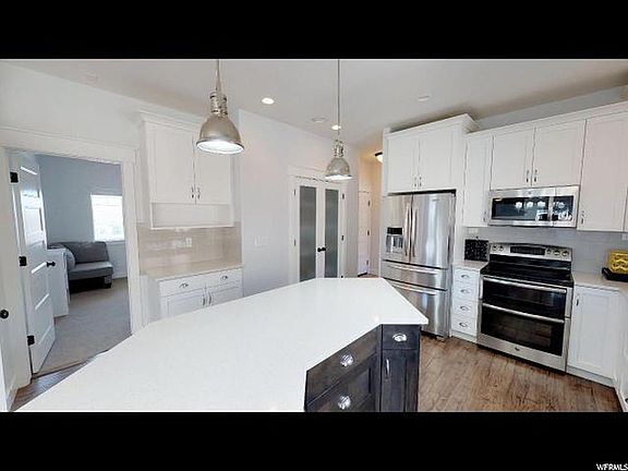 kitchen with bedroom view