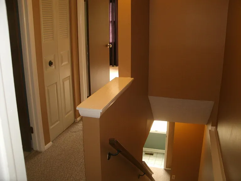 First floor powder room, and Convenient Linen Closet in Second Floor Hallway.