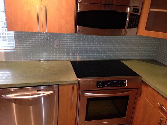 Kitchen- Stove-Custom Concrete Counters