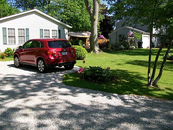 Expanded side parking space.