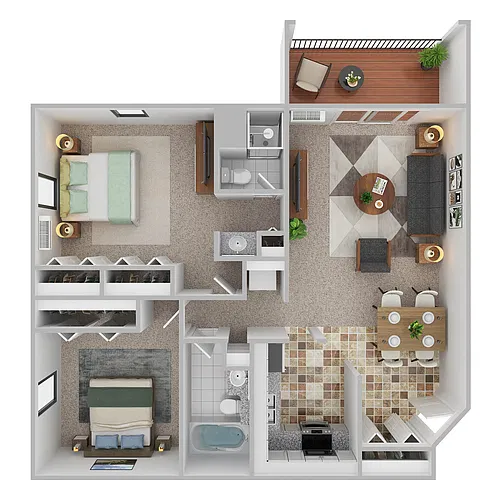 Floor plan 2C