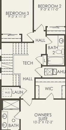 Second Floor 3 br 2.5 ba