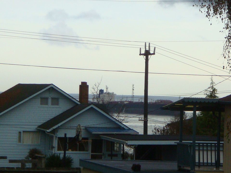 View from deck on front of house.