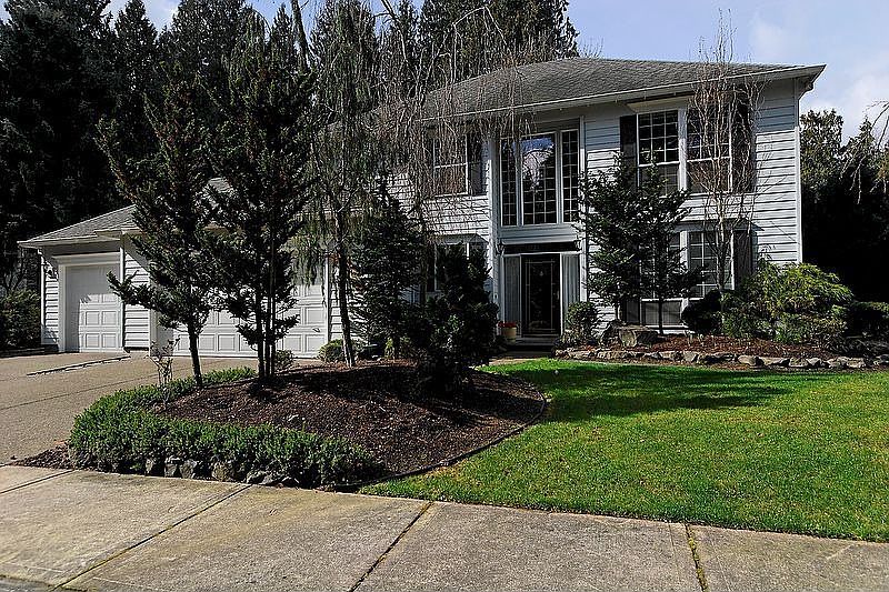 View from the front.  Wonderful landscaping!