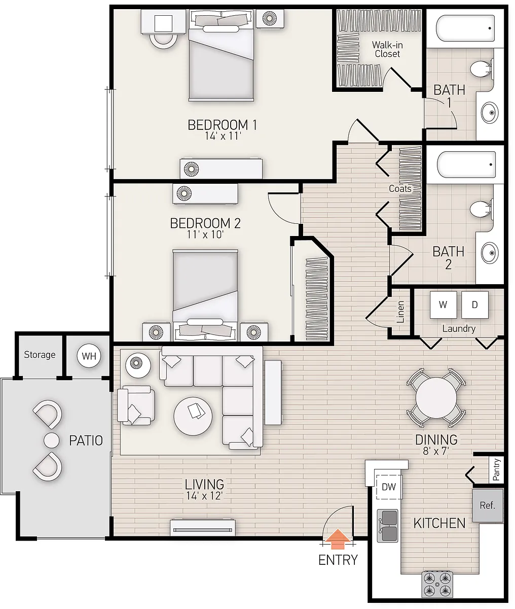 Floor plan Plan D
