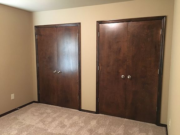 Double closet in master bedroom