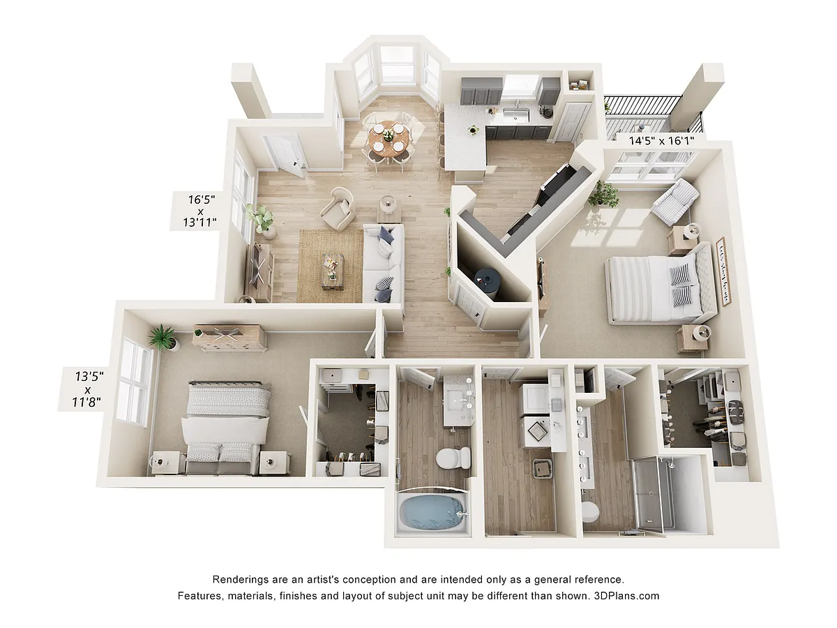 Floor plan BH-B2 (L) W/GARAGE
