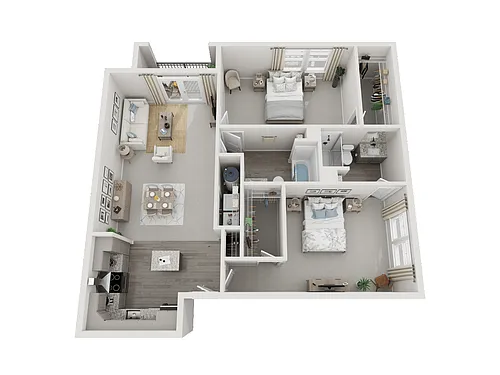 Floor plan 2 Bed 2 Bath 1148 sqft