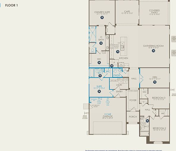 Parklane Floor Plan, Quick Move-in Home, Floor 1