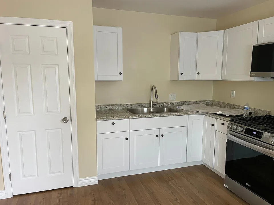 New cabinets and appliances