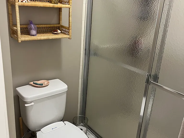Updated en suite Master Bathroom with walk in shower.