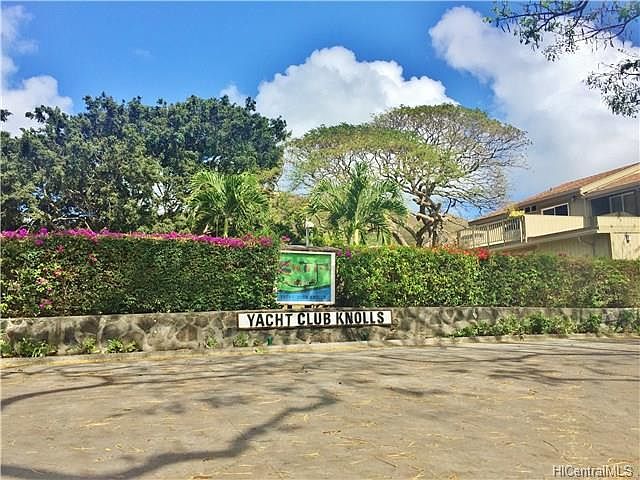 Front entrance of the YCK Complex. Manager's residence and adjacent pool and club house to the right of the photo,