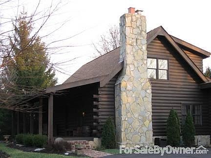 Front of house chimney view