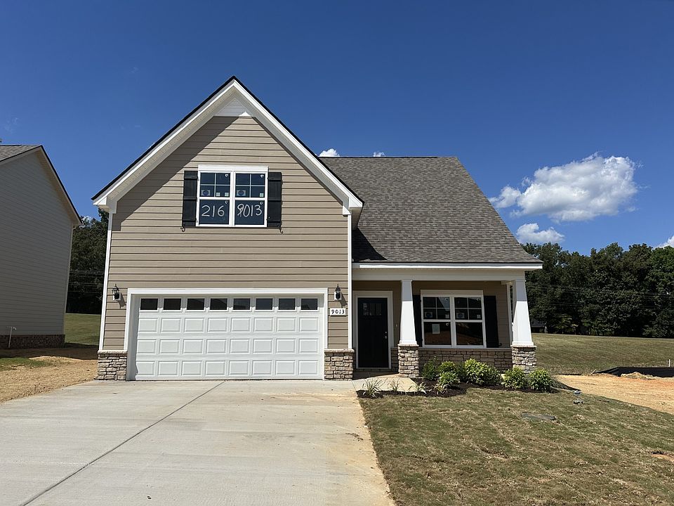 Actual home with completed exterior