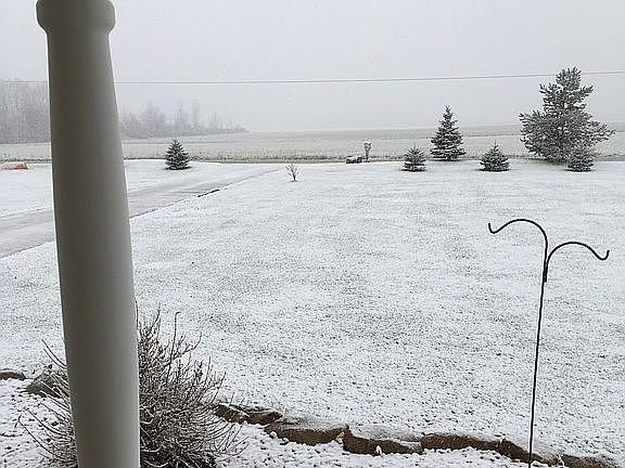 Front view from the house