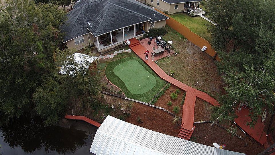 Daytime Ariel Backyard Shot